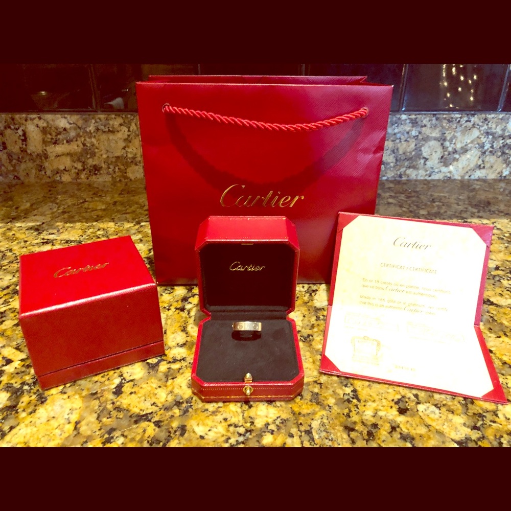 Cartier Love Ring, White Gold - Ref: CRB4084757